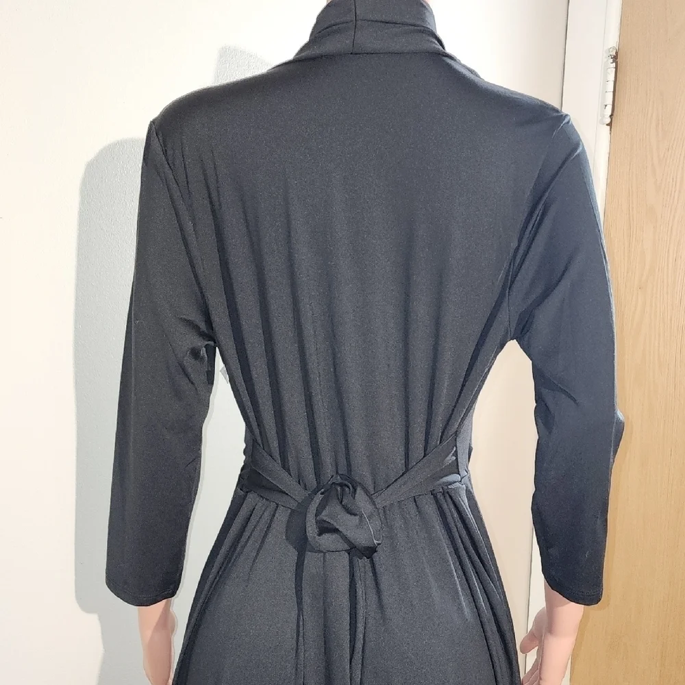 Chic Black Long Sleeve Dress - Picture 5 of 9
